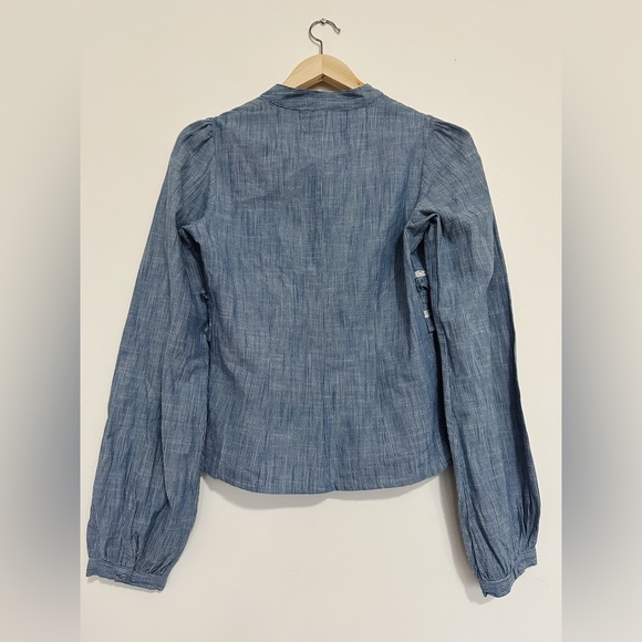 Prairie style long sleeve shirt with collar in XS - Picture 4 of 6